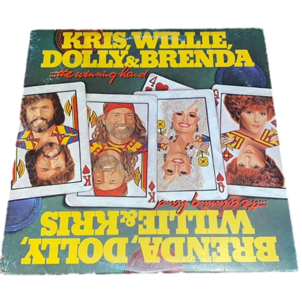 Vintage Country Dolly/Willie/Kris/Brenda Vinyl Record